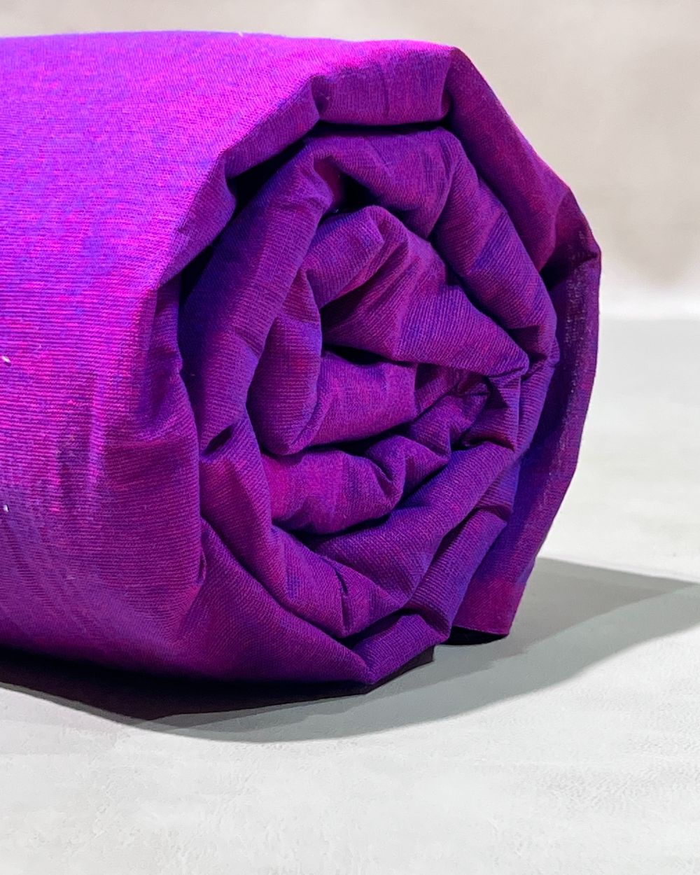 Plain Khadi Cotton Fabric Fresh Purple Colour 45 Inches Width