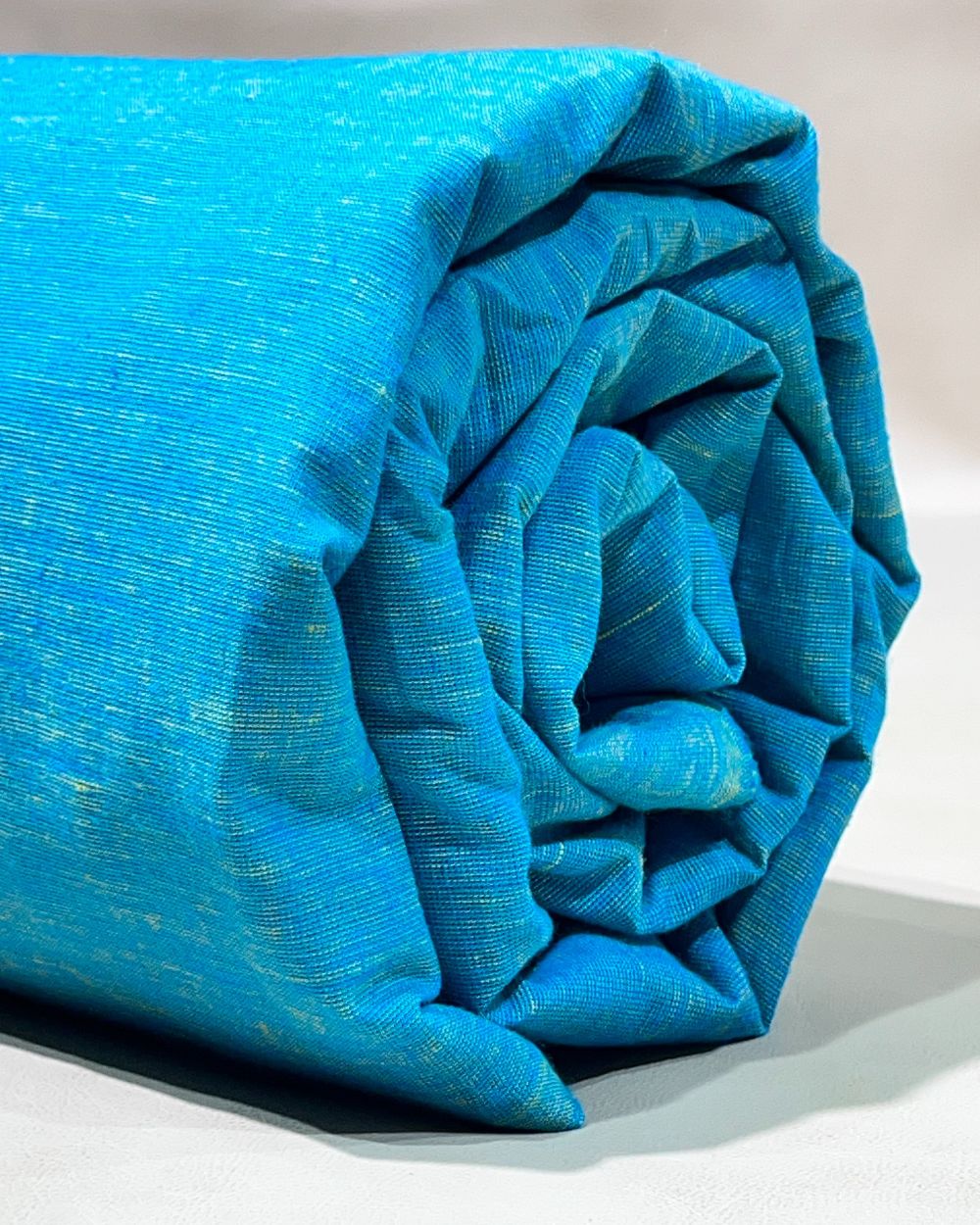 Plain Khadi Cotton Fabric Sky Blue Colour 45 Inches Width