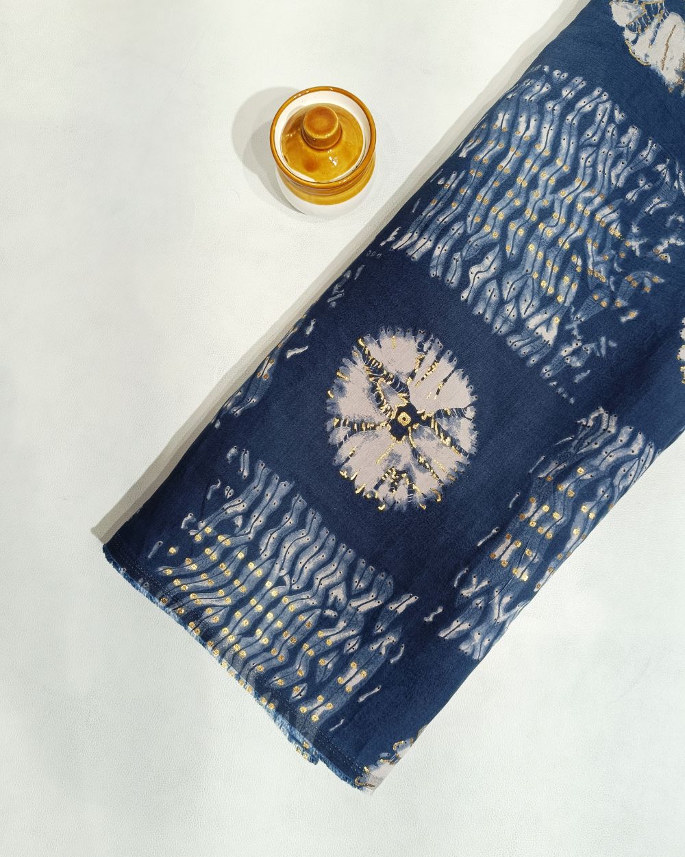 Printed Muslin (Foil) Grey Colour 42 Inches Width