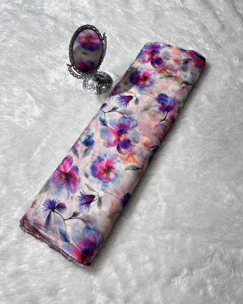 Printed Jimmy Choo Purple Pink 46 Inches Width