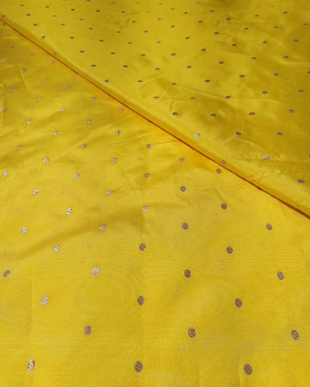 Taffeta Work Yellow Colour 60 Inches Width