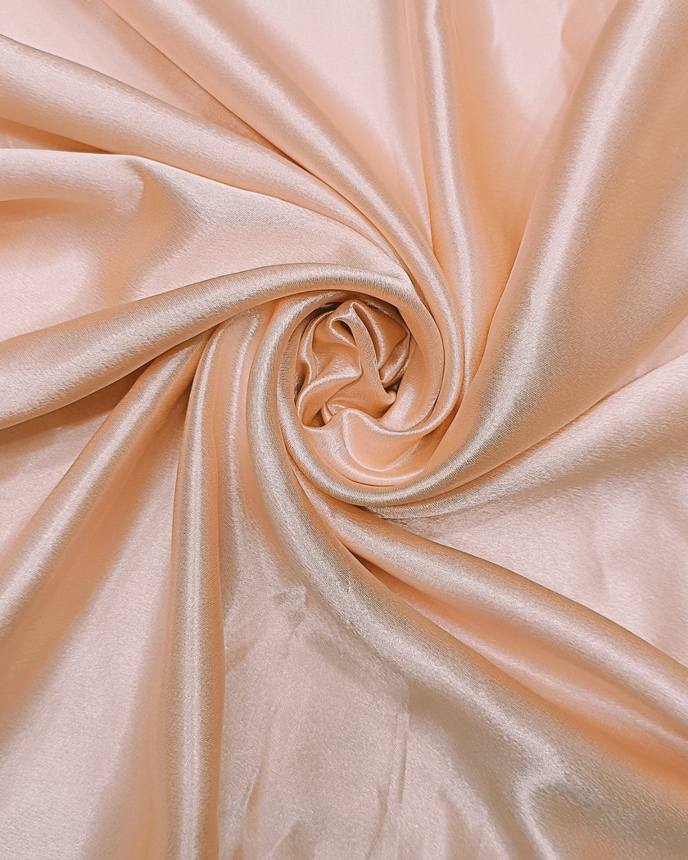 Plain German-Satin Peach Colour 44 Inches Width