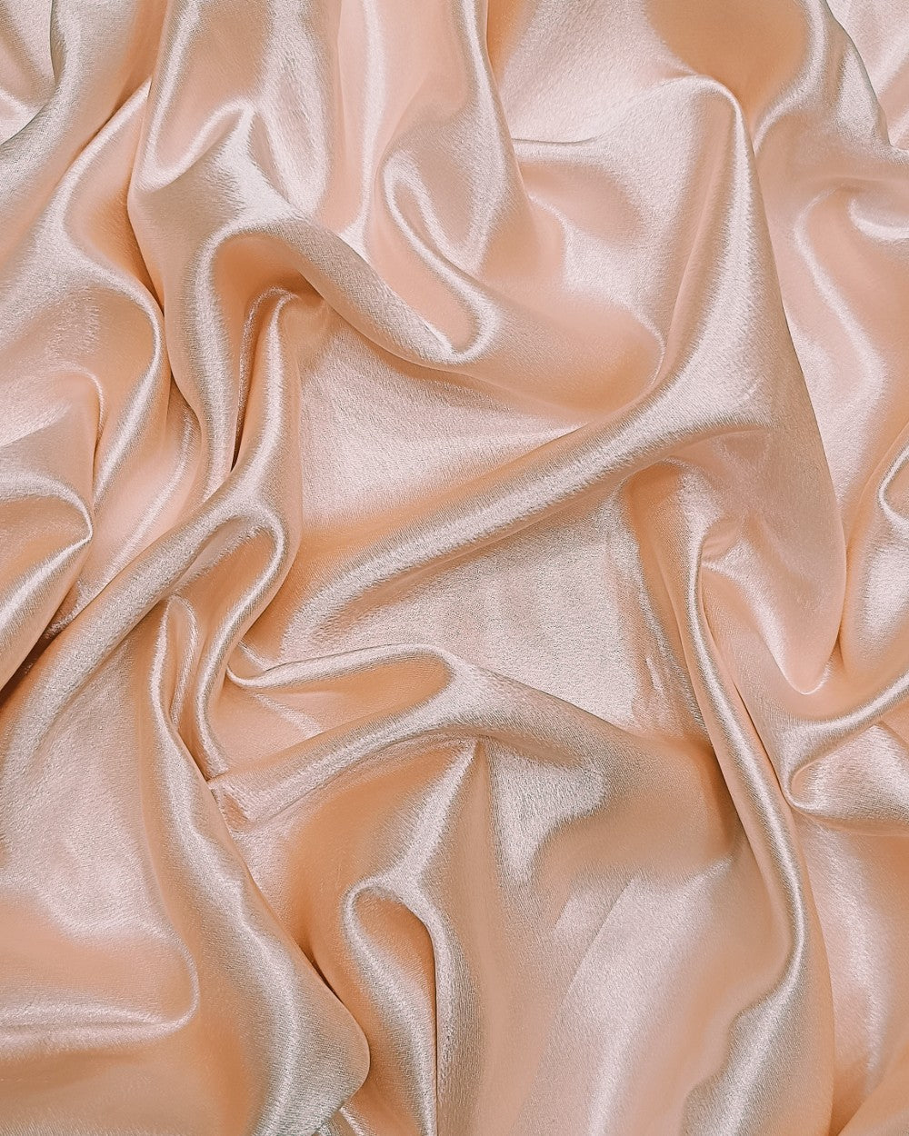 Plain German-Satin Peach Colour 44 Inches Width