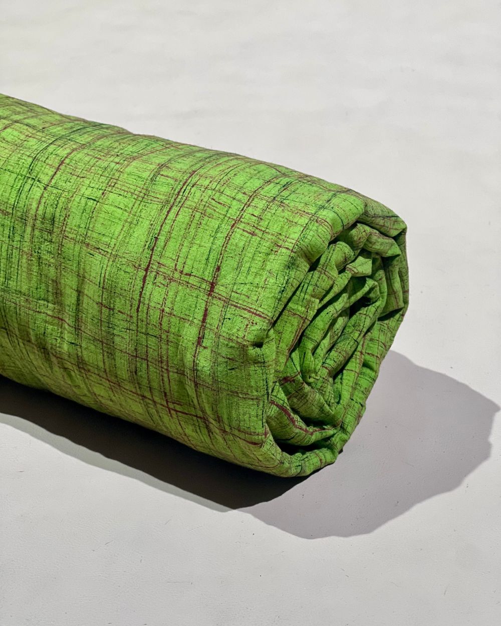 Cotton Brush Batik Plain Lime Green Colour 44 Inches Width