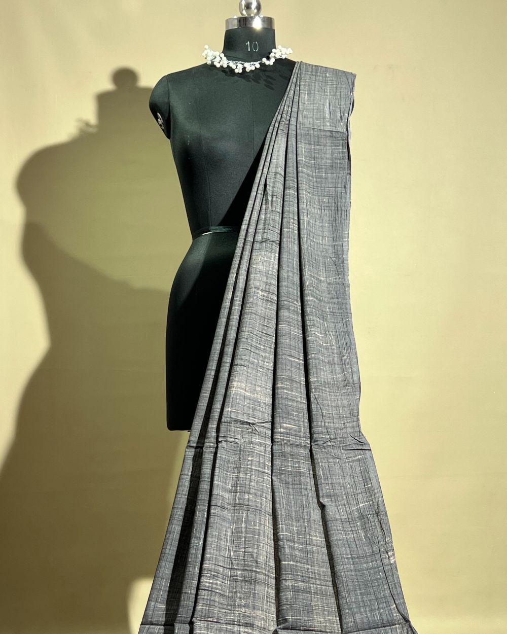 Cotton Brush Batik Plain Dark Grey Colour 44 Inches Width