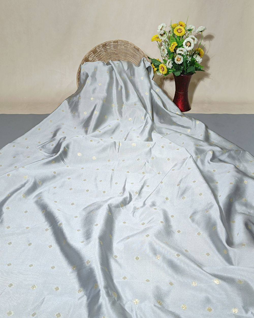 Taffeta Work Grey Colour 60 Inches Width