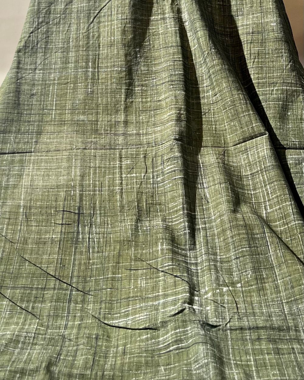 Cotton Brush Batik Plain Army Green Colour 44 Inches Width
