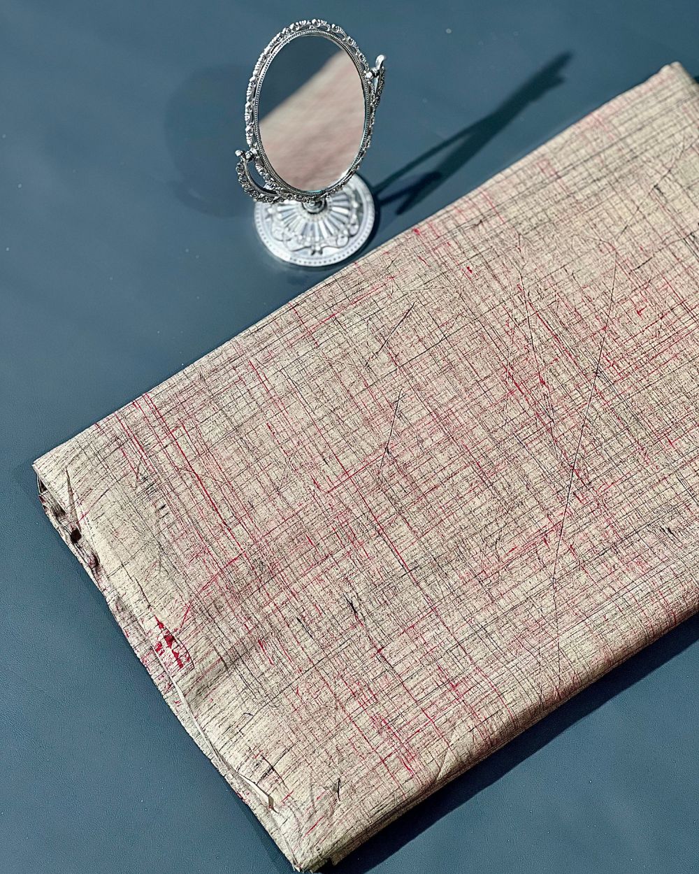 Cotton Brush Batik Plain Pink Colour 44 Inches Width