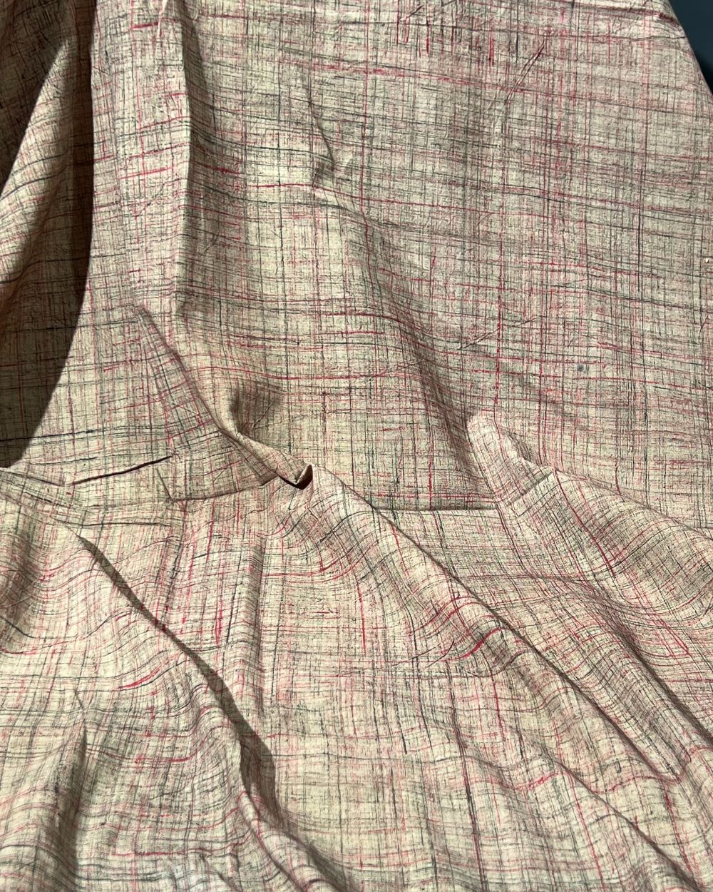 Cotton Brush Batik Plain Pink Colour 44 Inches Width