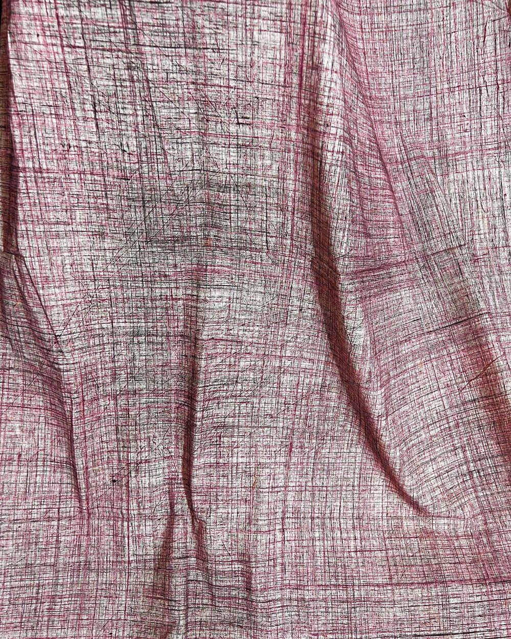 Cotton Brush Batik Plain Fresh Pink Colour 44 Inches Width