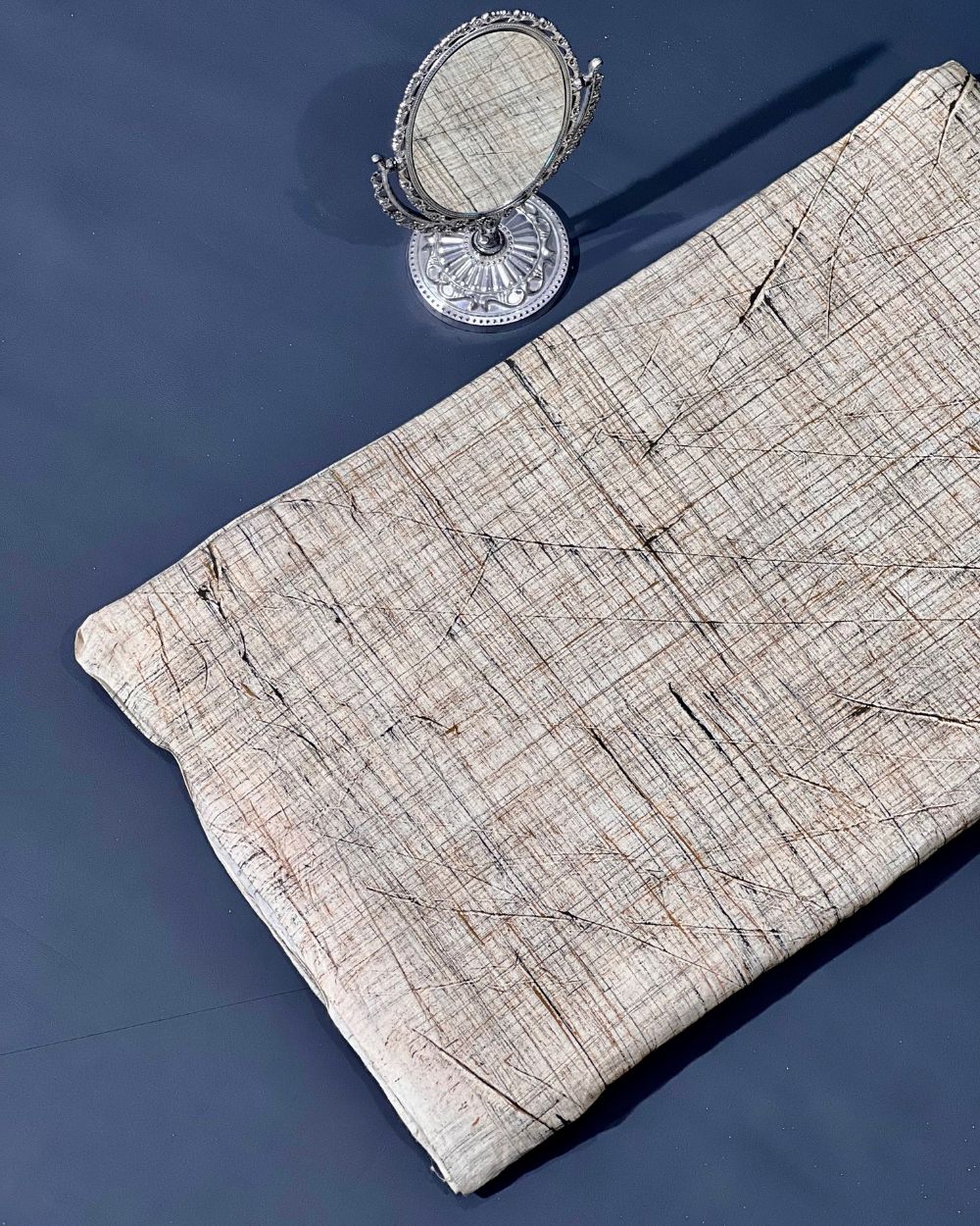 Cotton Brush Batik Plain Off White Colour 44 Inches Width