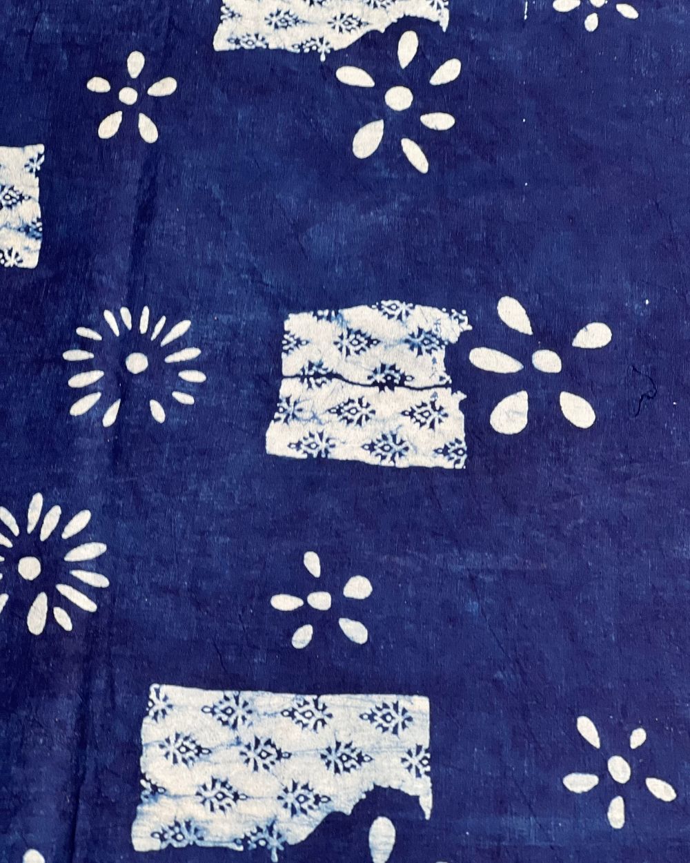 Hand Block Printed Cotton Indigo Blue Colour 44 Inches Width
