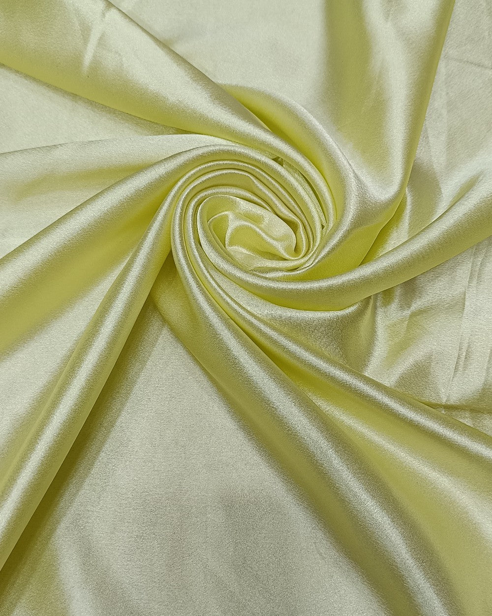 Plain German-Satin Light Lemon Yellow Colour 44 Inches Width