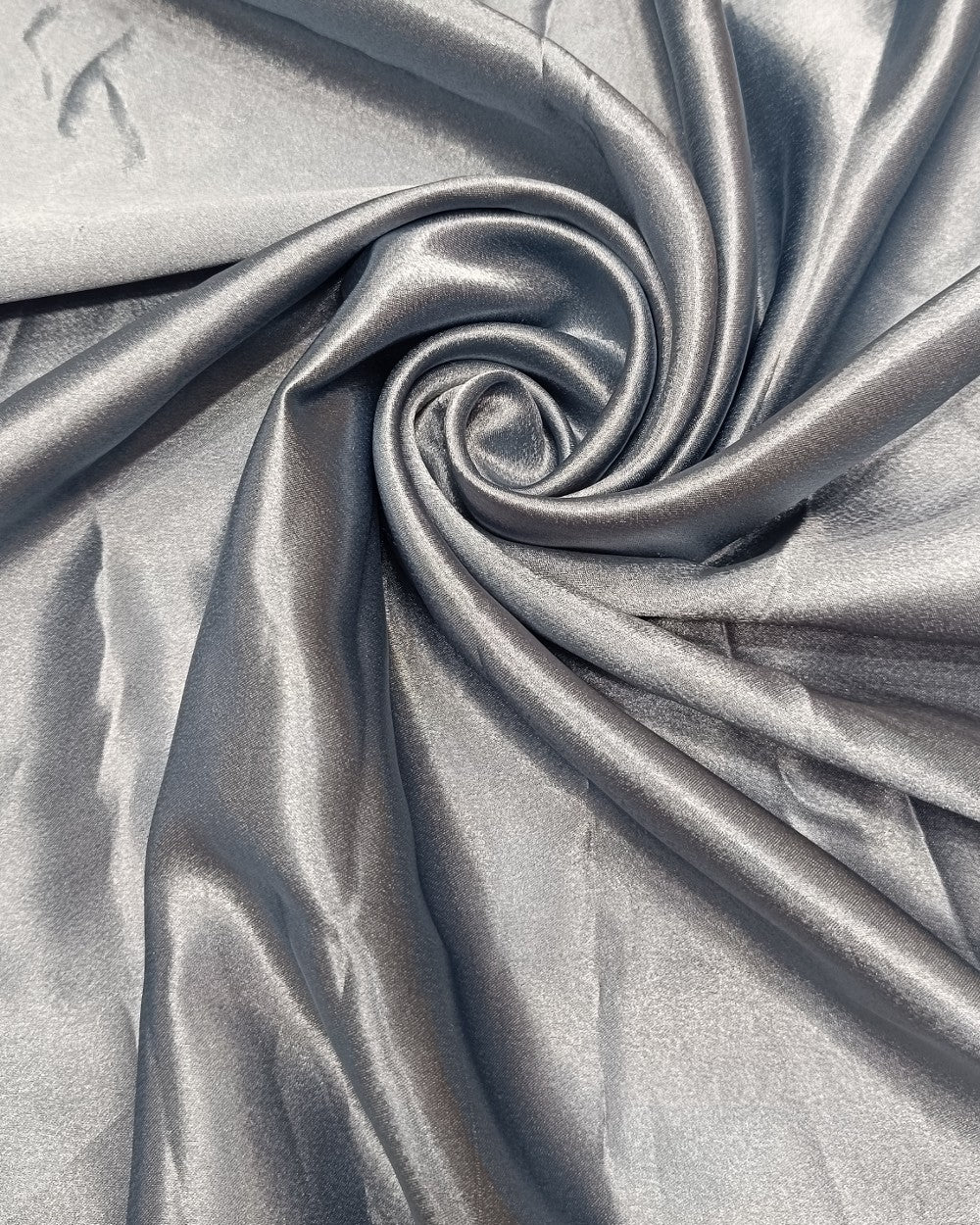 Plain German-Satin Blue Bell Grey Colour 44 Inches Width
