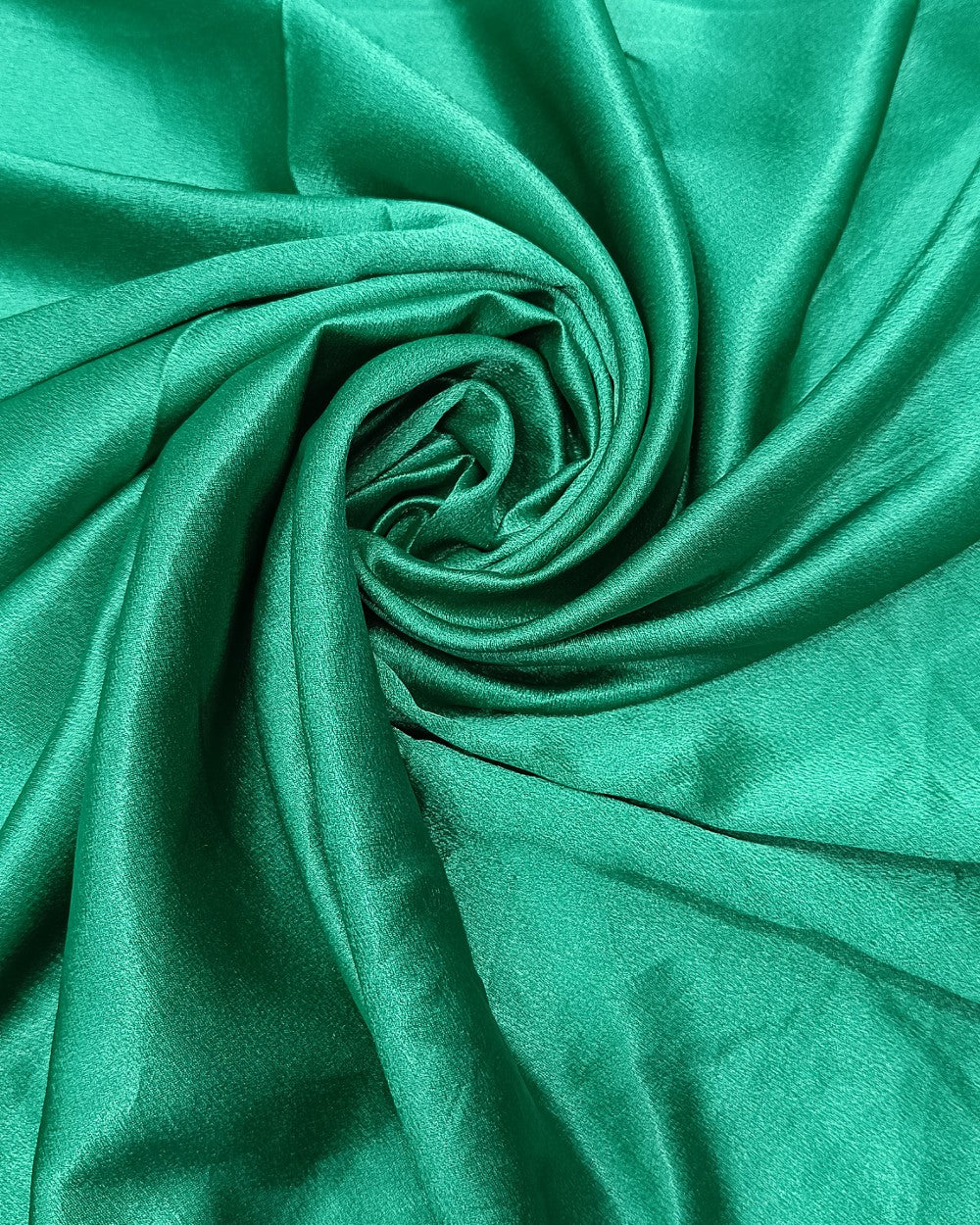Plain German-Satin Shaded Spruce Green Colour 44 Inches Width