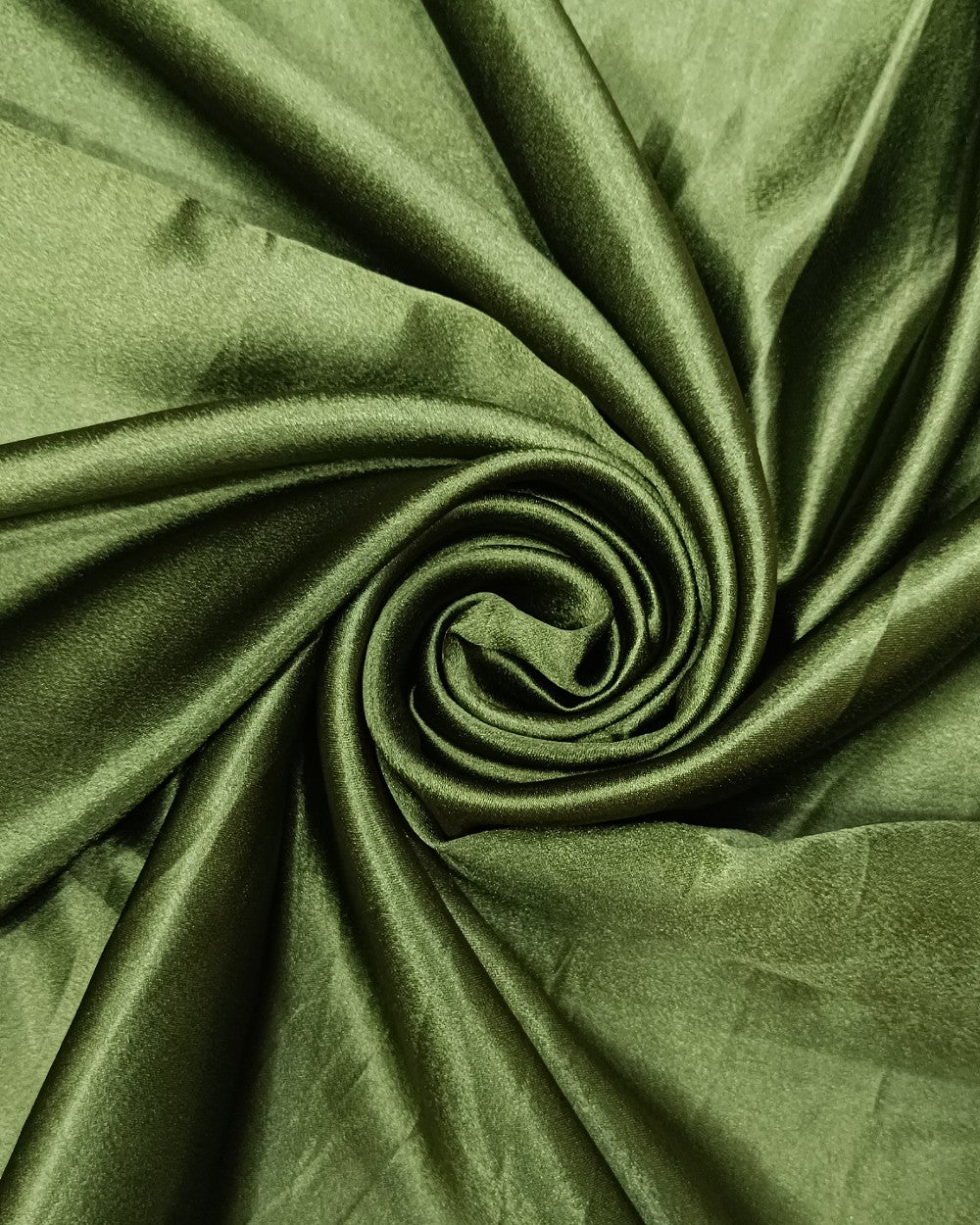 Plain German-Satin Dark Olive Green Colour 44 Inches Width