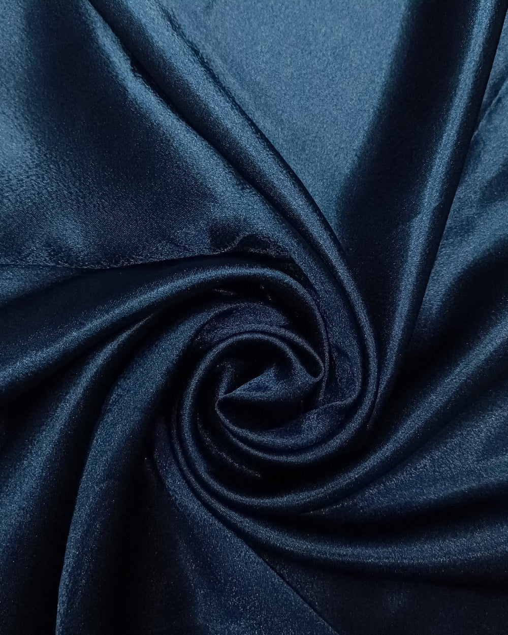 Plain German-Satin Dark Kerosene Blue Colour 44 Inches Width