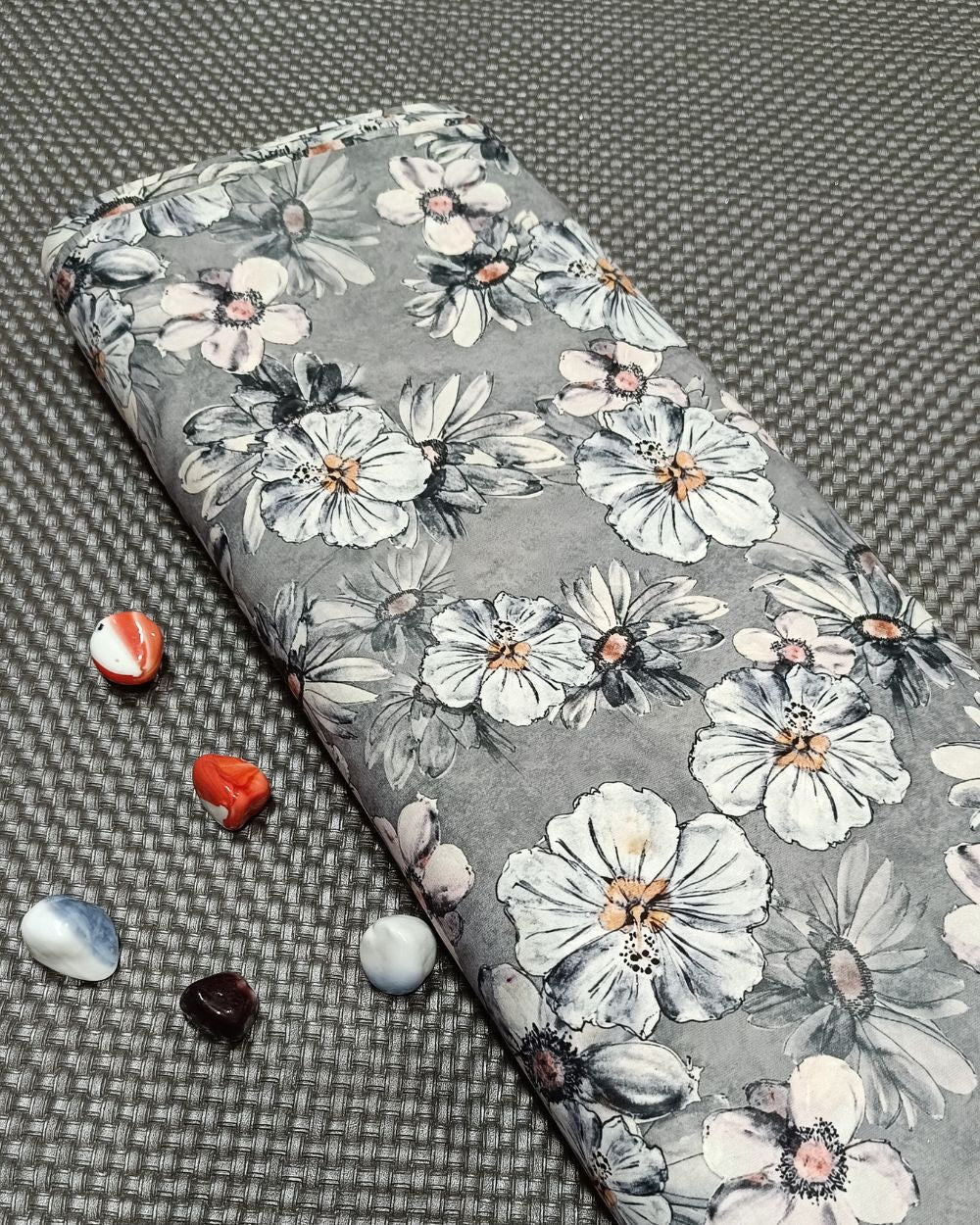 Printed Fiona Grey Colour 44 Inches Width