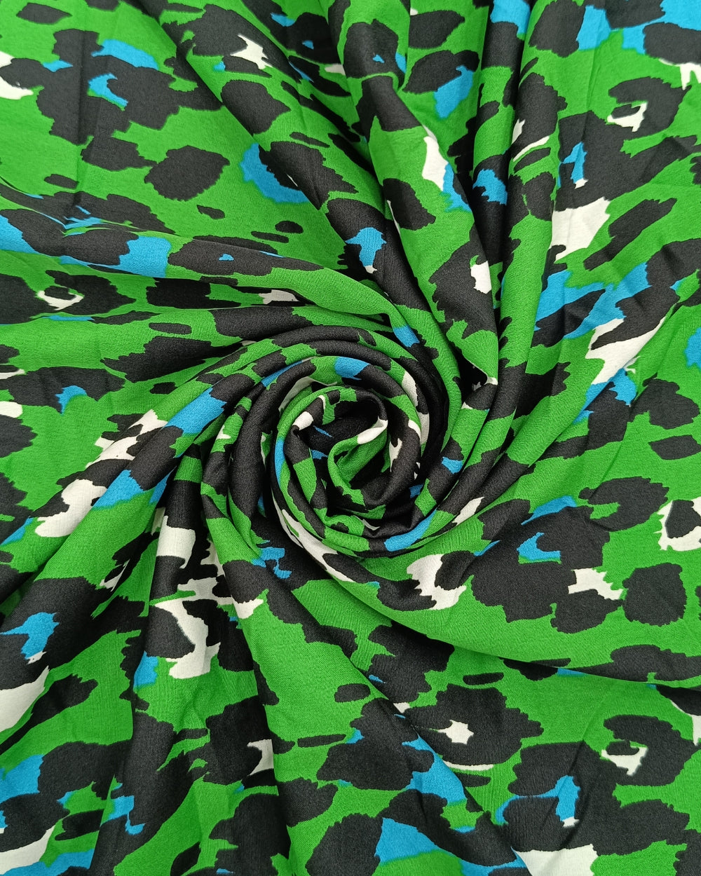 Printed Crepe Green Colour 44 Inches Width