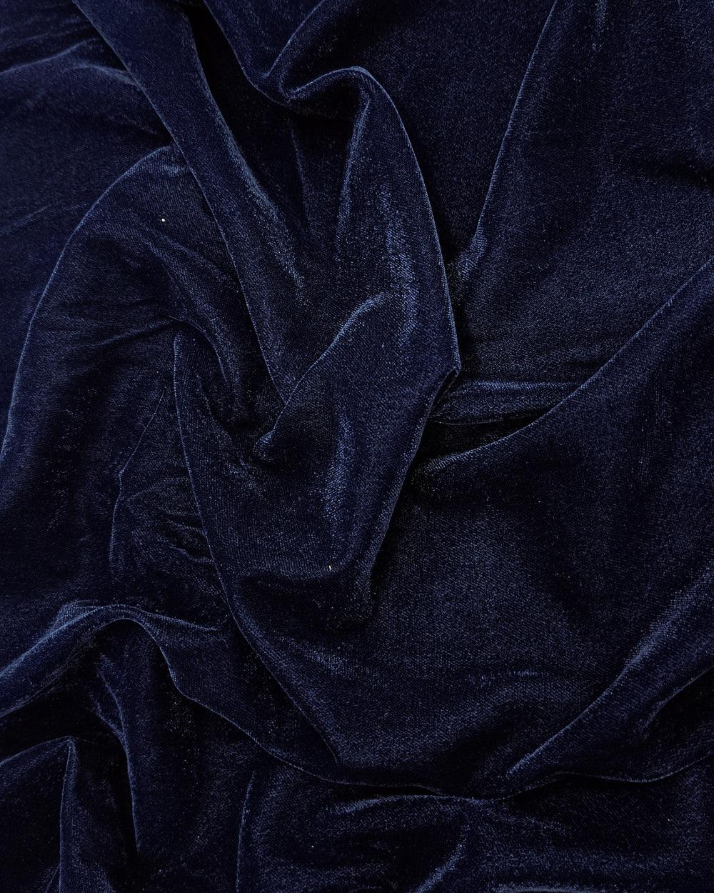 Plain Premium Velvet Navy Blue Colour 42 Inches Width