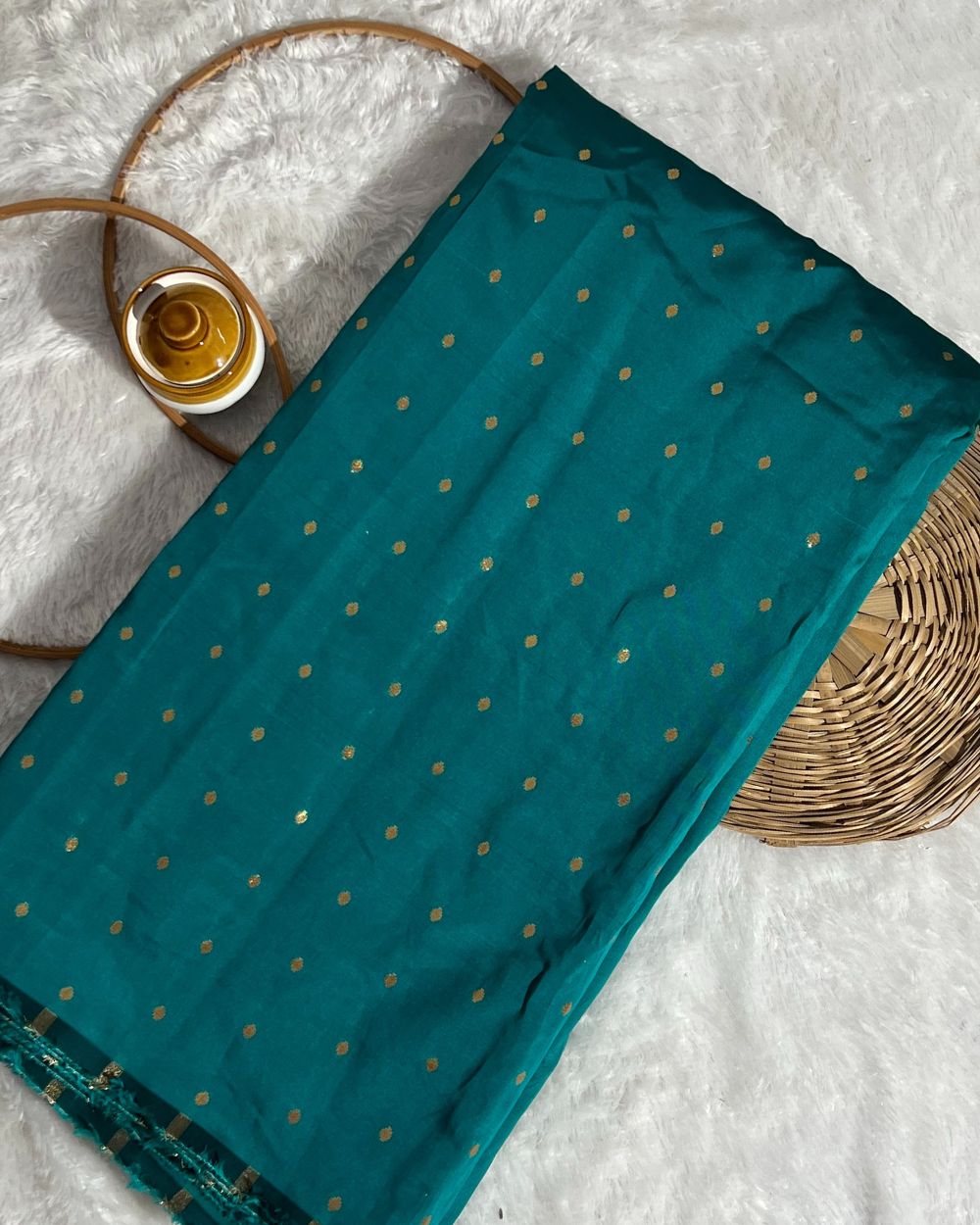 Taffeta Work Rama Green Colour 54 Inches Width