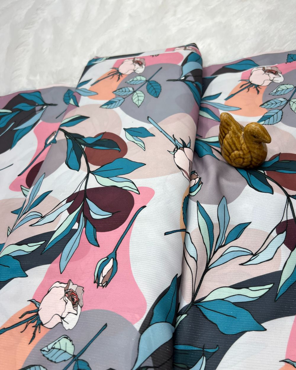 Printed Fiona La-Shimmer Multicolor 44 Inches Width
