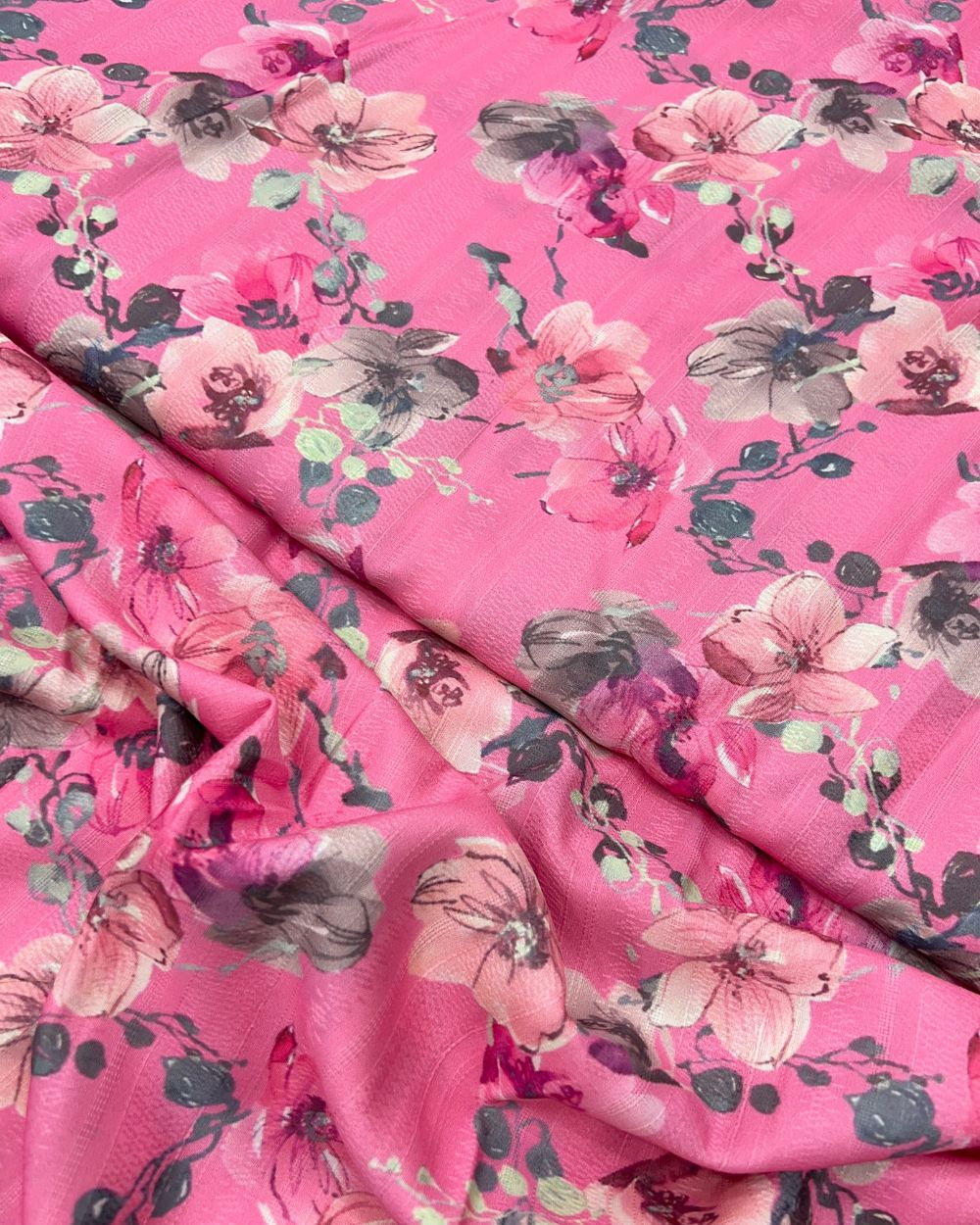 Printed Mix Cotton Pink Colour 45 Inches Width