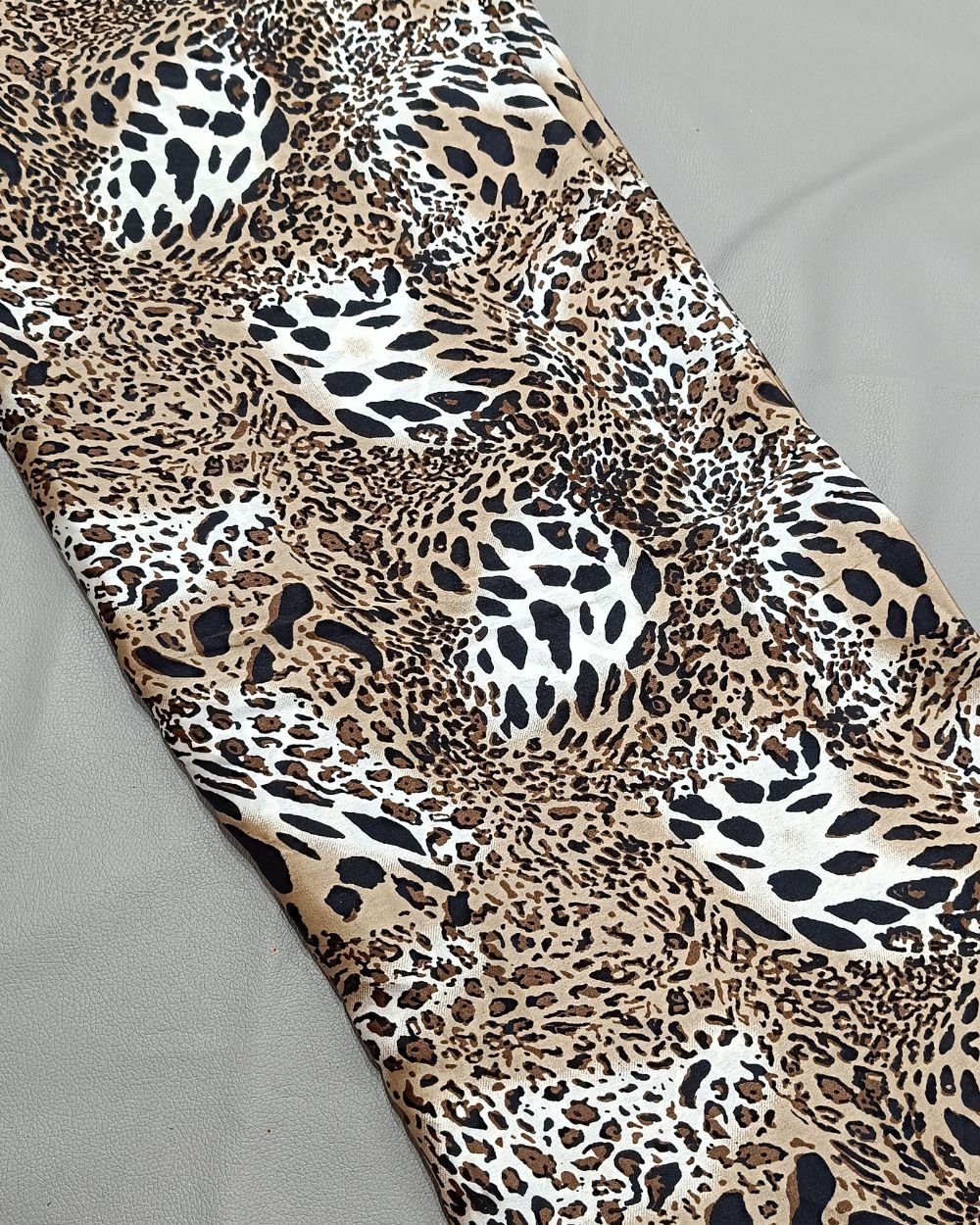 Printed Satin Brown Colour 45 Inches Width