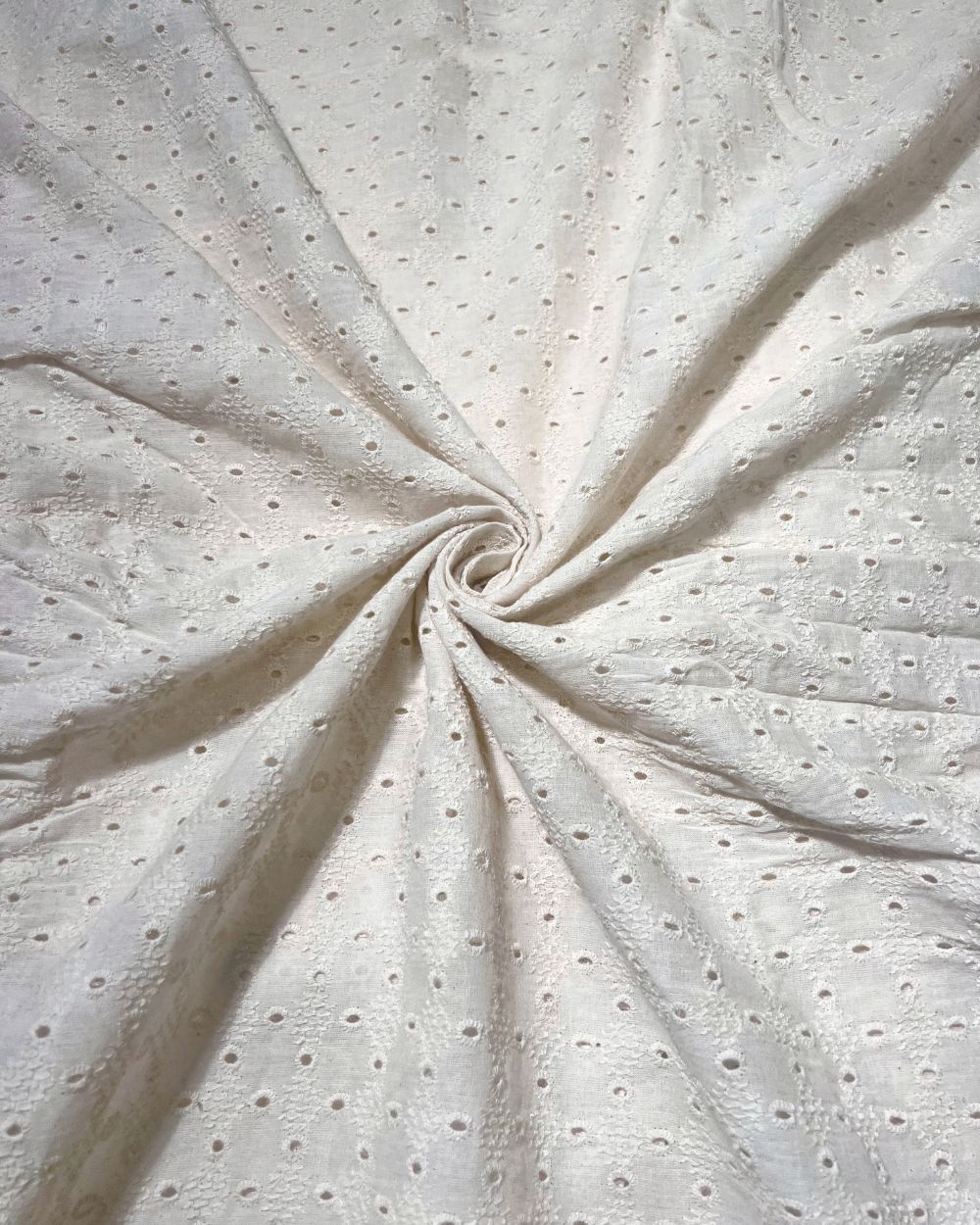 Dyeable Pure Cotton Hakoba Fabric Off White Colour 45 Inches Width
