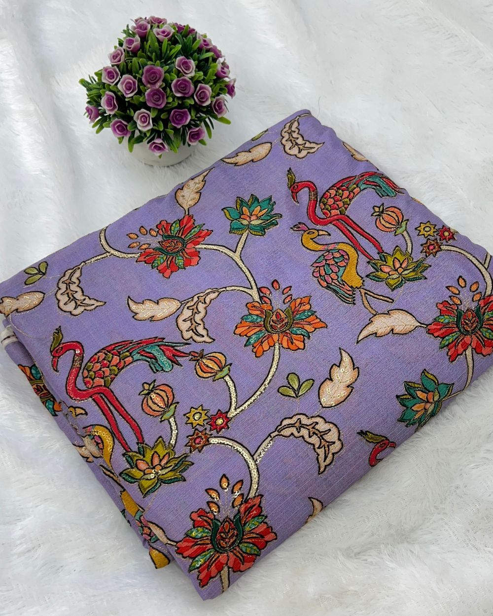 Chinnon Work Lavender Colour 45 Inches Width