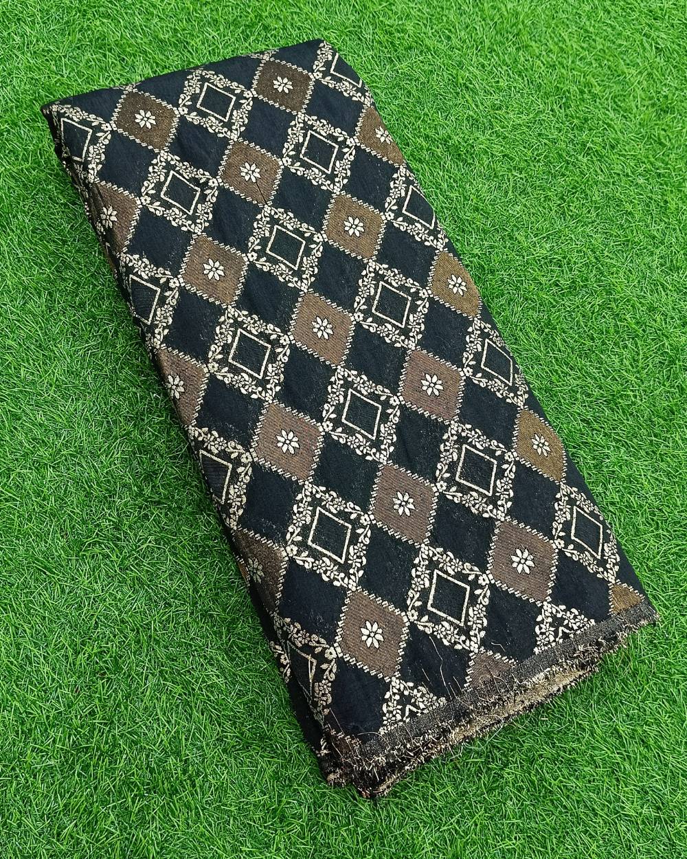 Chanderi Work Black Colour 45 Inches Width
