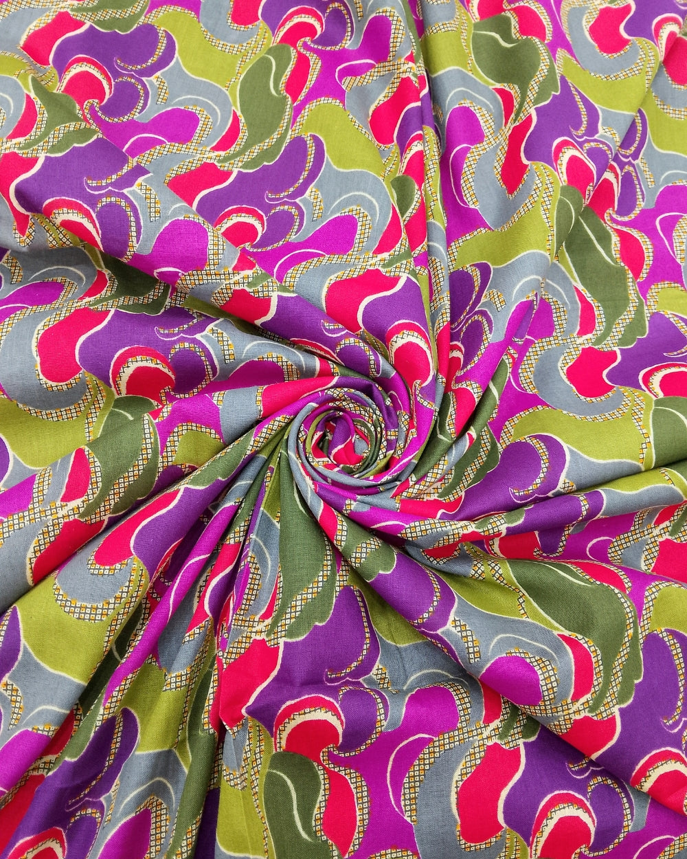 Printed Cotton Multicolor 42 Inches Width