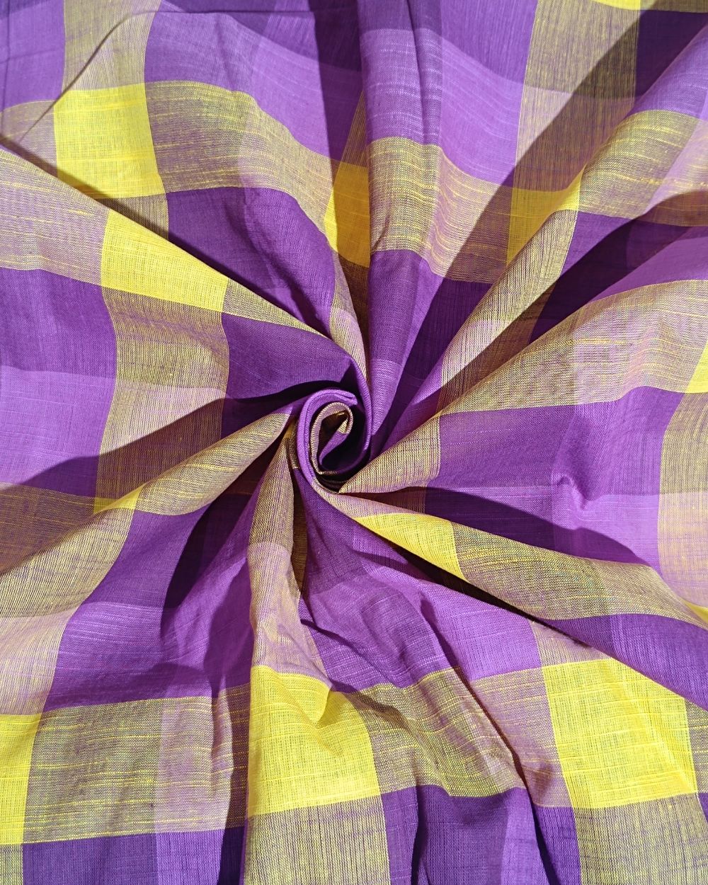 Printed Cotton Checks Multicolor 44 Inches Width