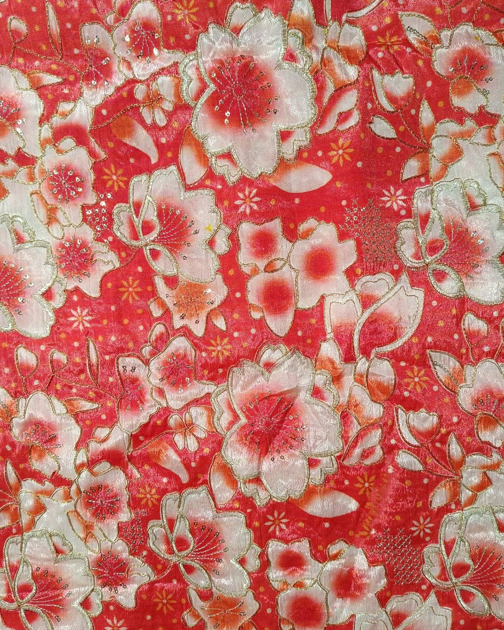 Chinnon Work Peach Colour 42 Inches Width
