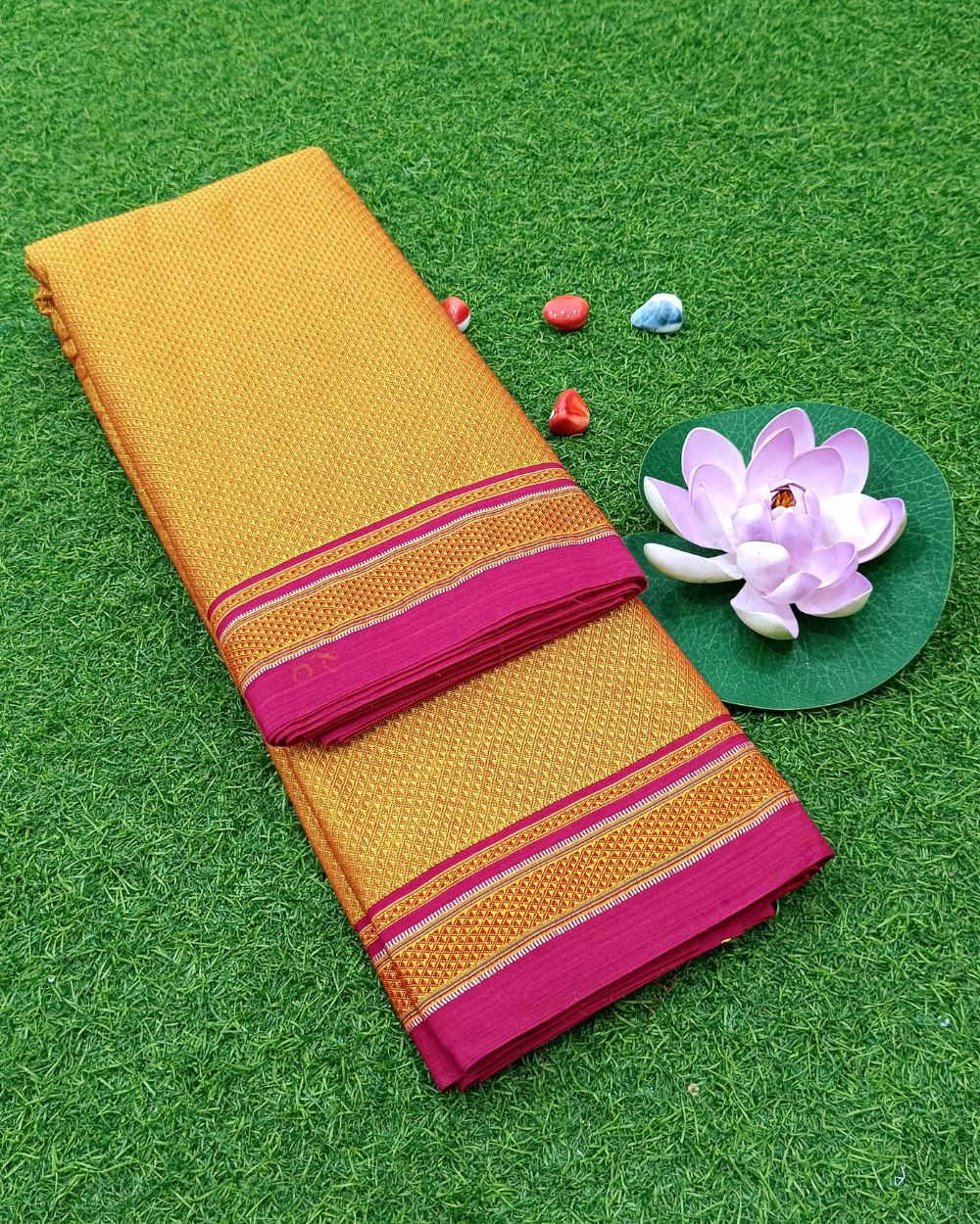 Cotton Khun Golden Yellow Colour 36 Inches Width