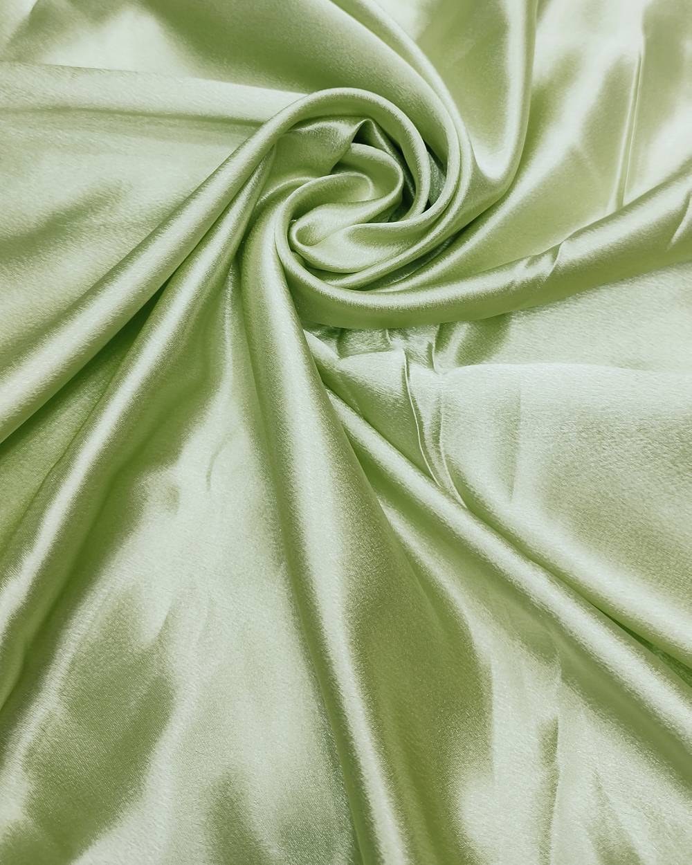Plain German-Satin Light Olive Green Colour 44 Inches Width
