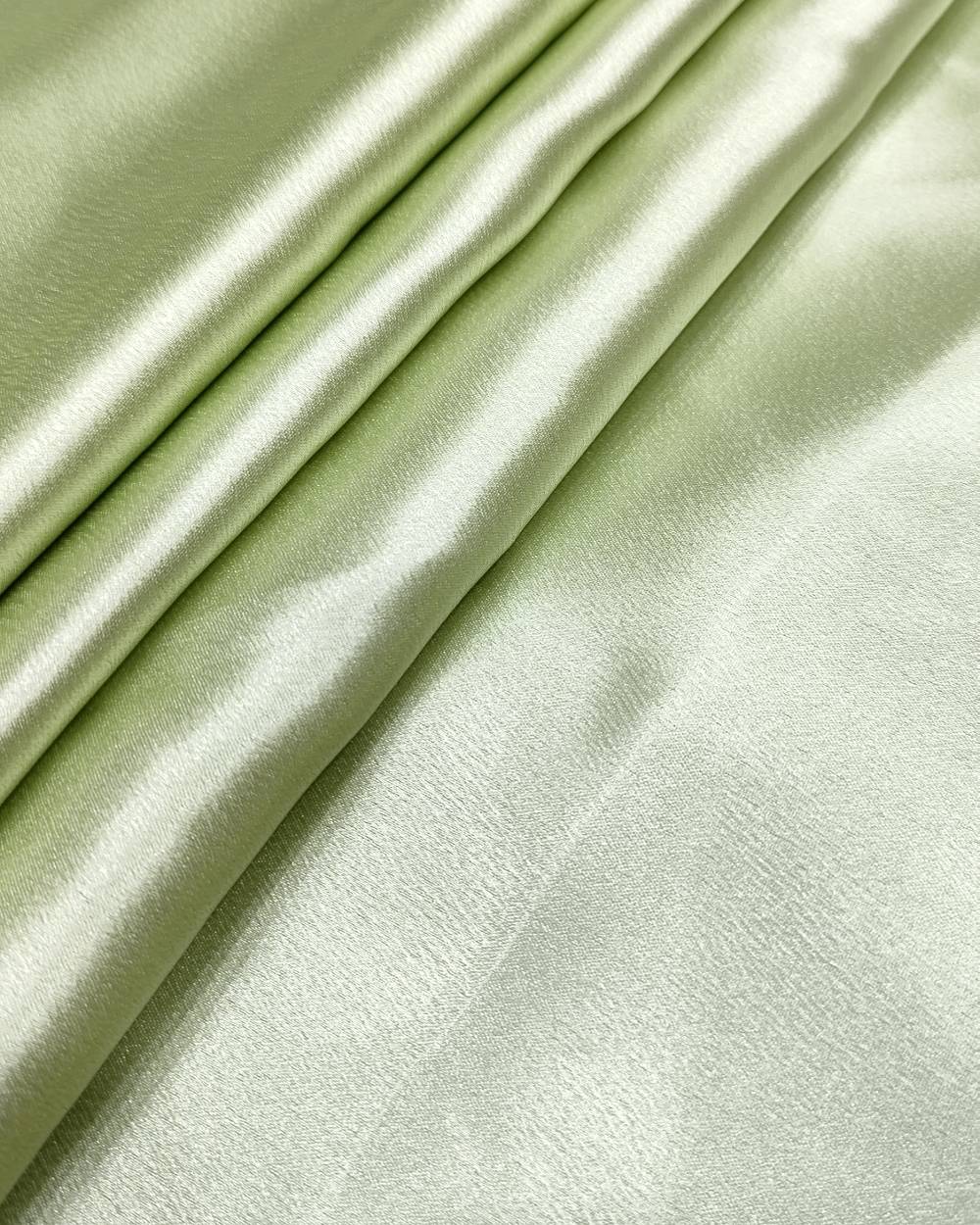 Plain German-Satin Light Olive Green Colour 44 Inches Width
