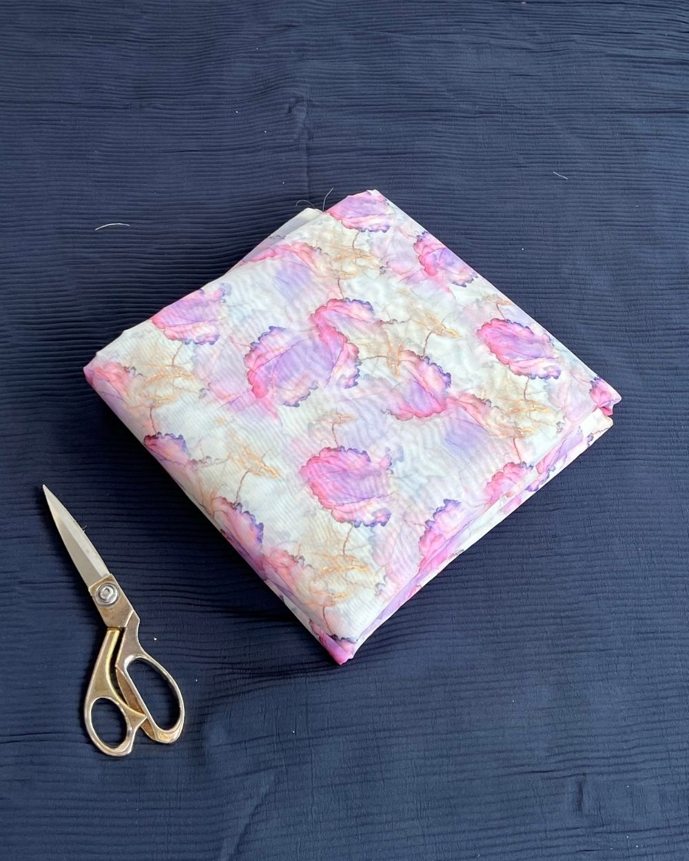 Premium Printed Organza White Colour 42 Inches Width