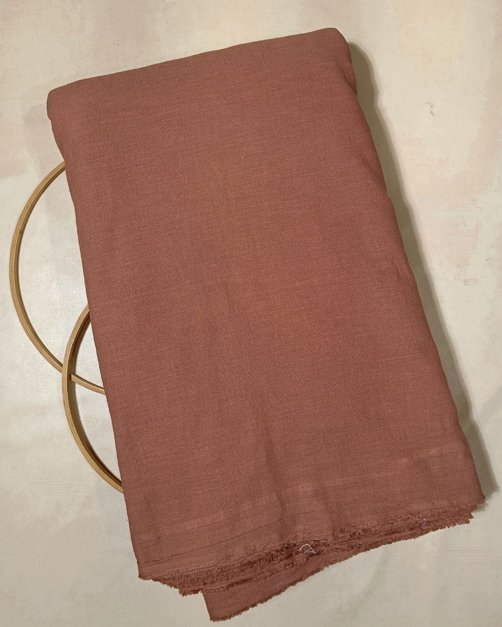 Plain Cotton Linen Coffee Colour 44 Inches Width