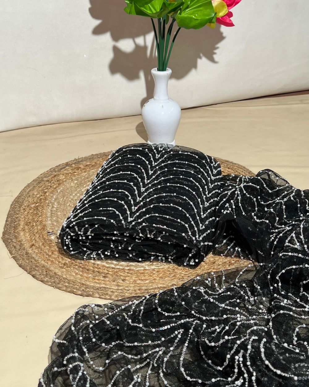 Imported Net Work Black Colour 62 Inches Width