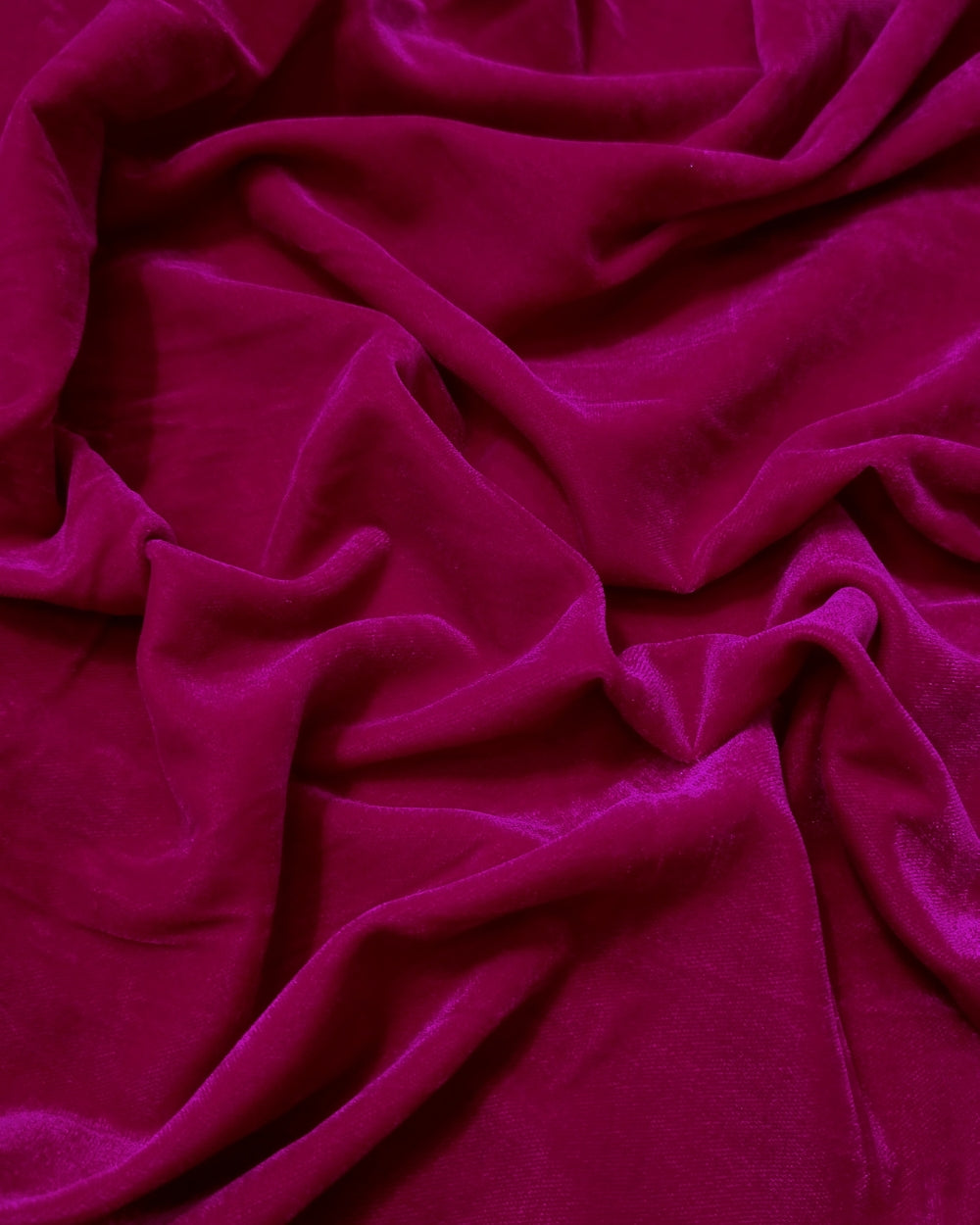 Plain Premium Velvet Rani Pink Colour 42 Inches Width