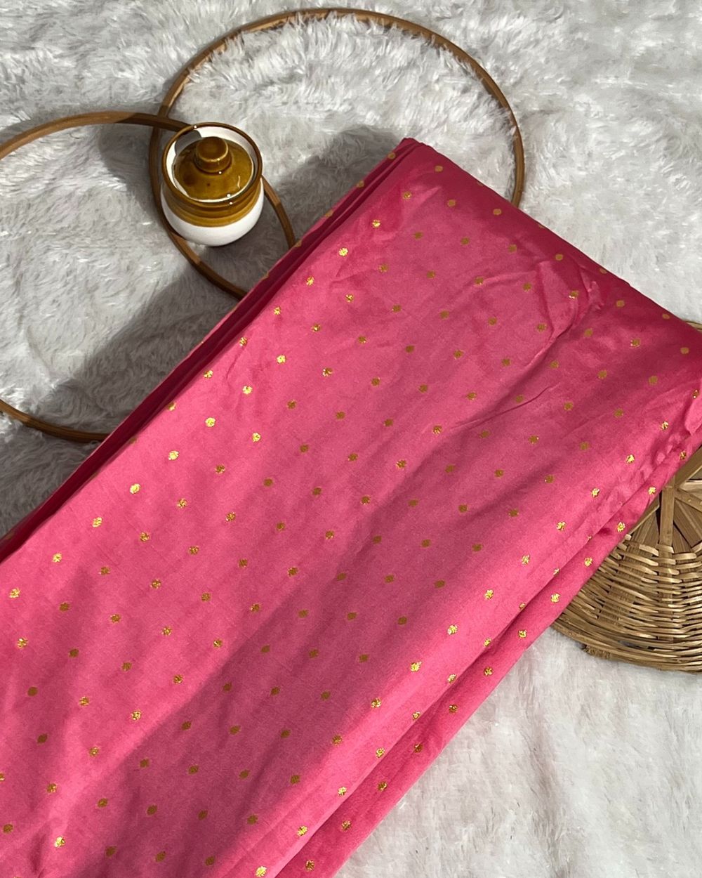 Taffeta Work Taffy Pink Colour 54 Inches Width