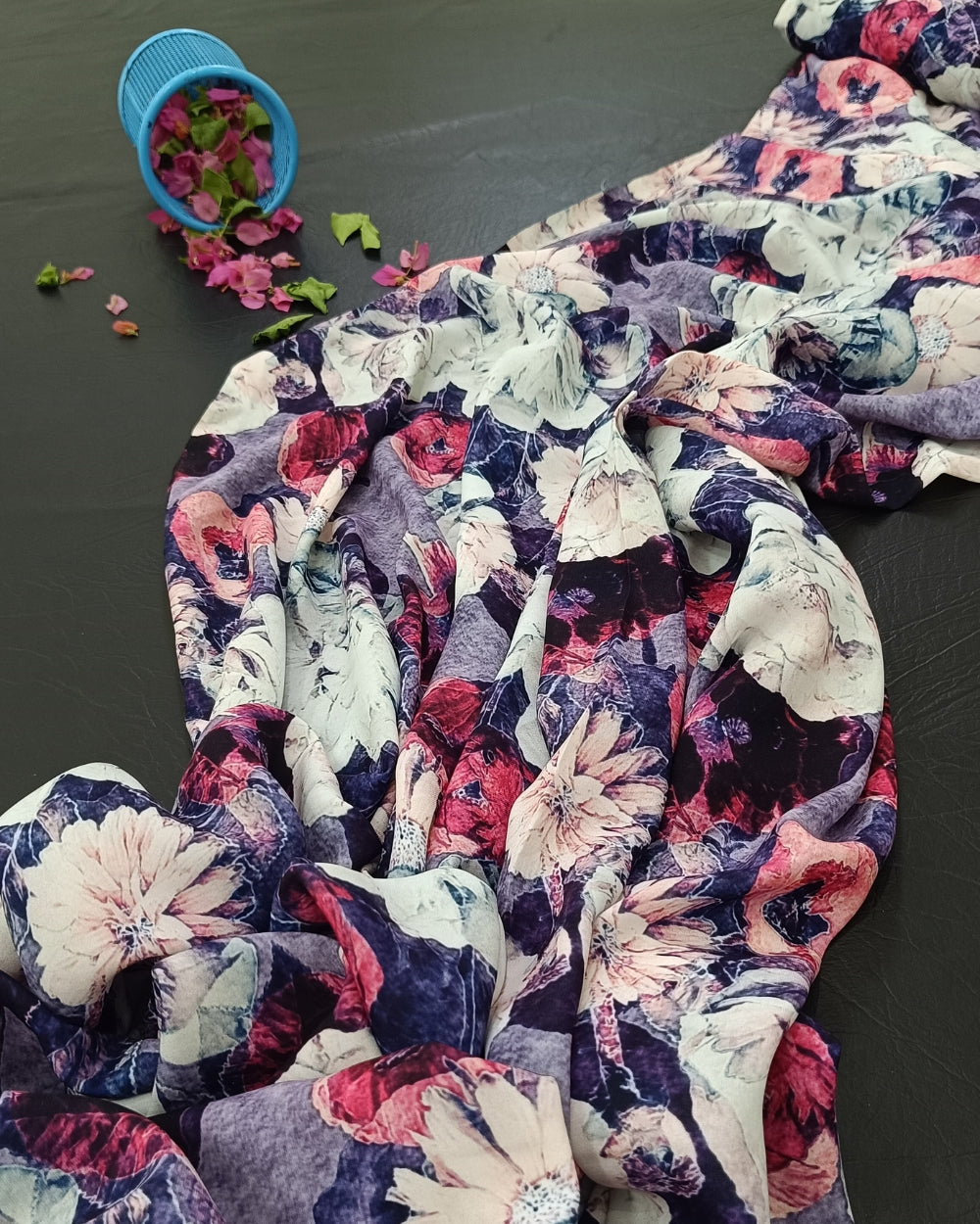 Printed Fiona Purple Colour 42 Inches Width