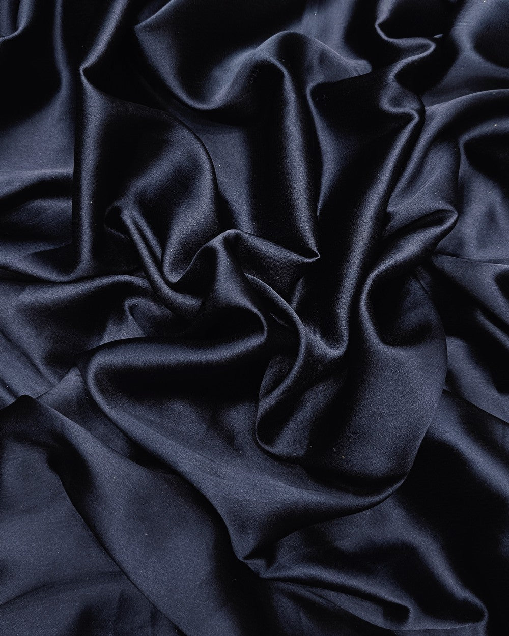 Plain Japan Satin Dark Navy Blue Colour 42 Inches Width