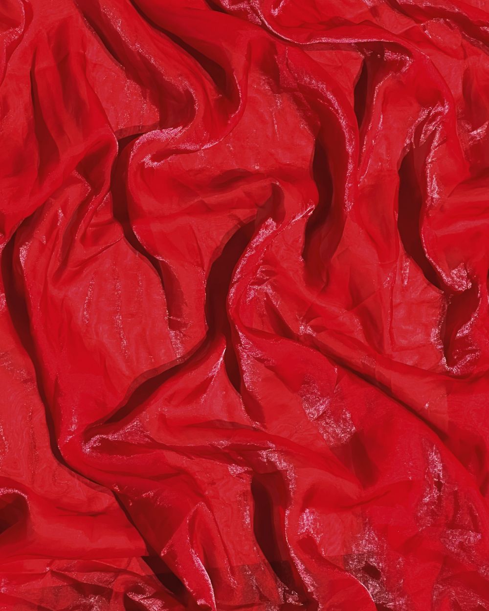 Plain Space Silk (Fendy Satin) Dark Red Colour 45 Inches Width