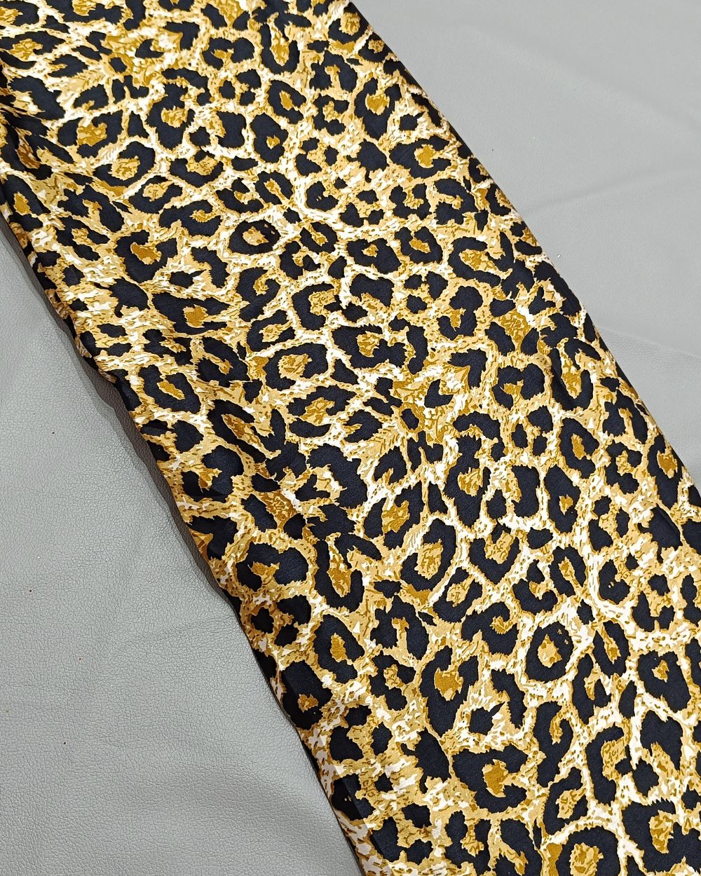 Printed Satin Mustard Yellow  Colour 45 Inches Width