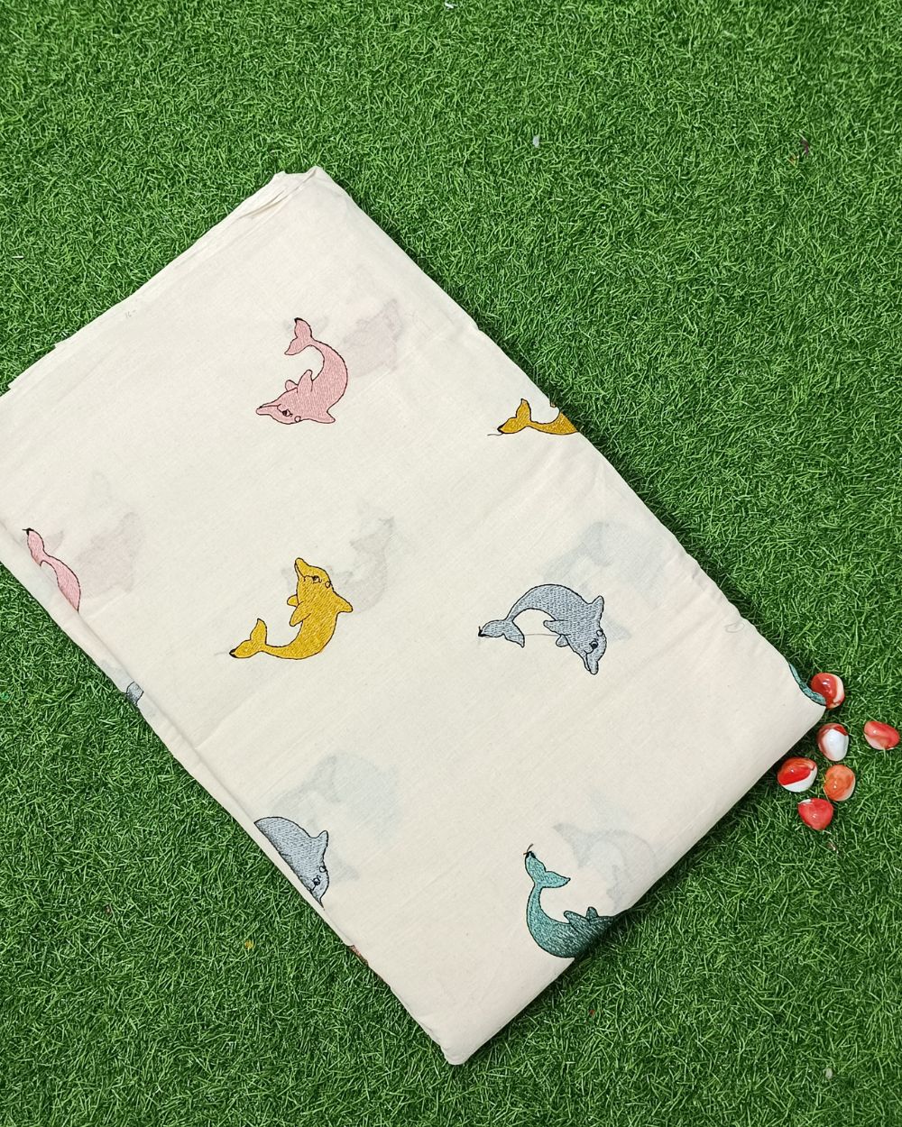 Kora Cotton Work Multicolor 45 Inches Width