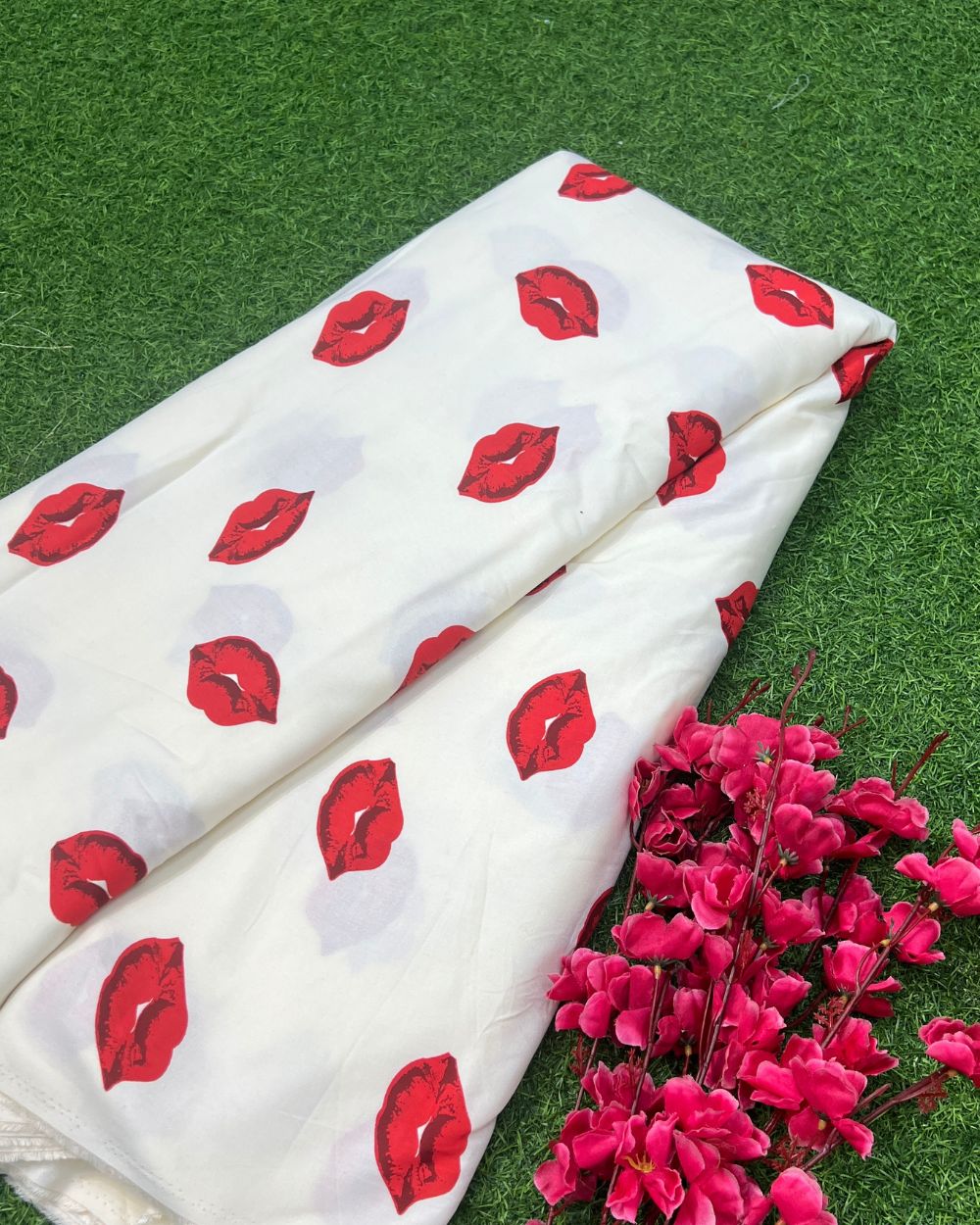 Printed Rayon White Colour 54 Inches Width
