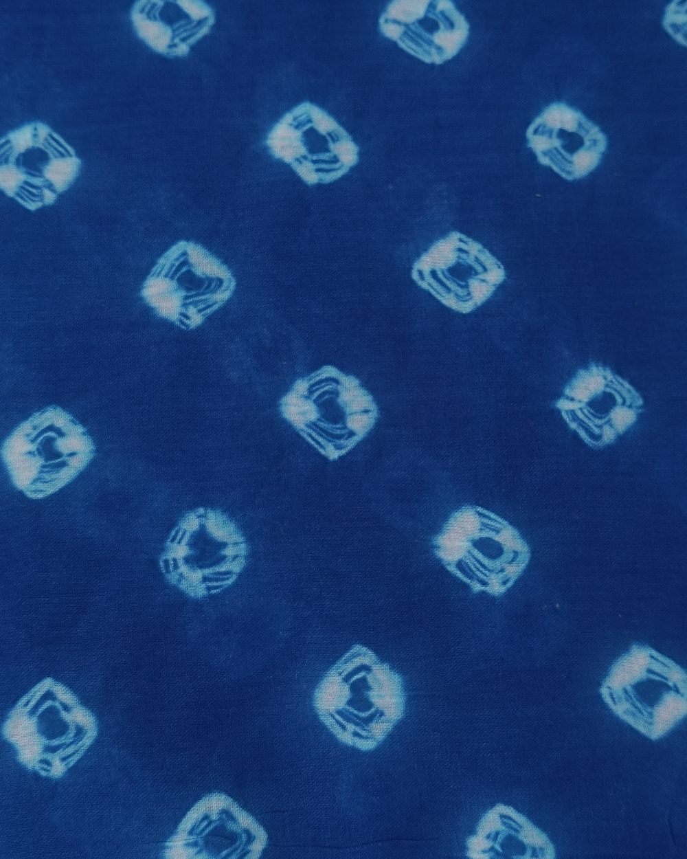 Pure Soft Cotton Bandhani Print Blue Colour 44 Inches Width