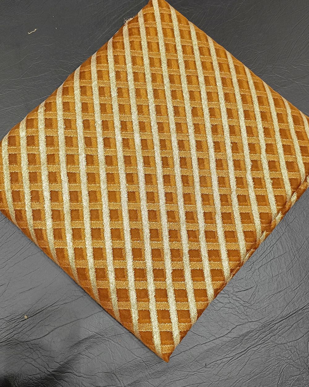 Organza Zari Work Brown Colour 47 Inches Width